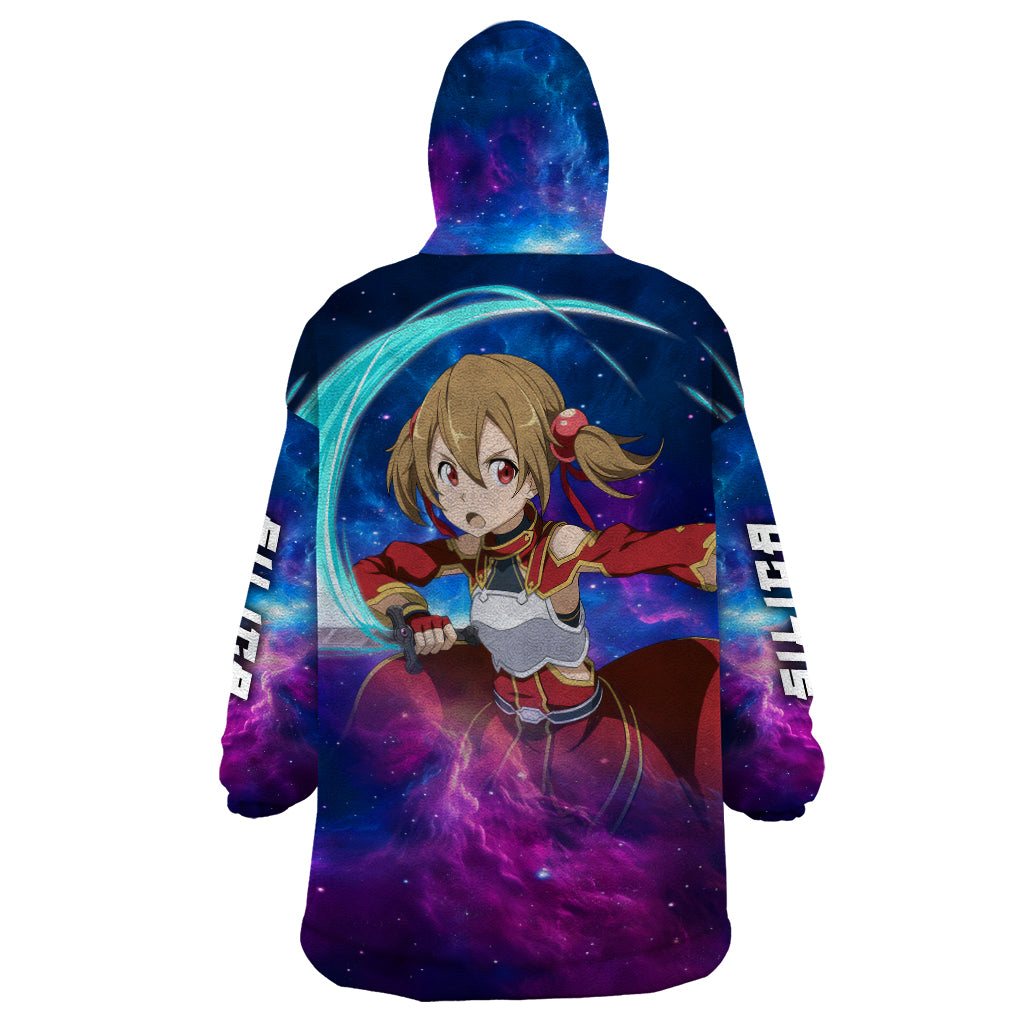 Silica Wearable Blanket Hoodie Sword Art Galaxy Style