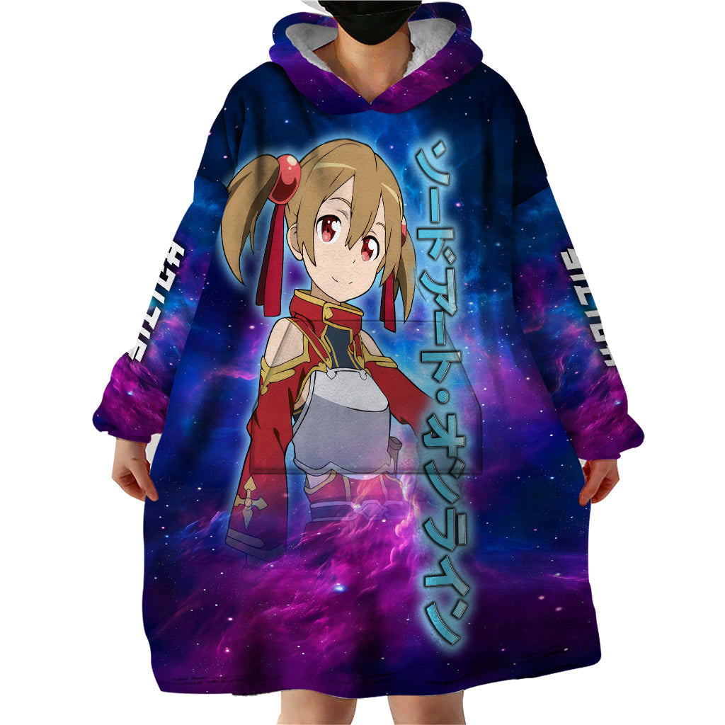 Silica Wearable Blanket Hoodie Sword Art Galaxy Style