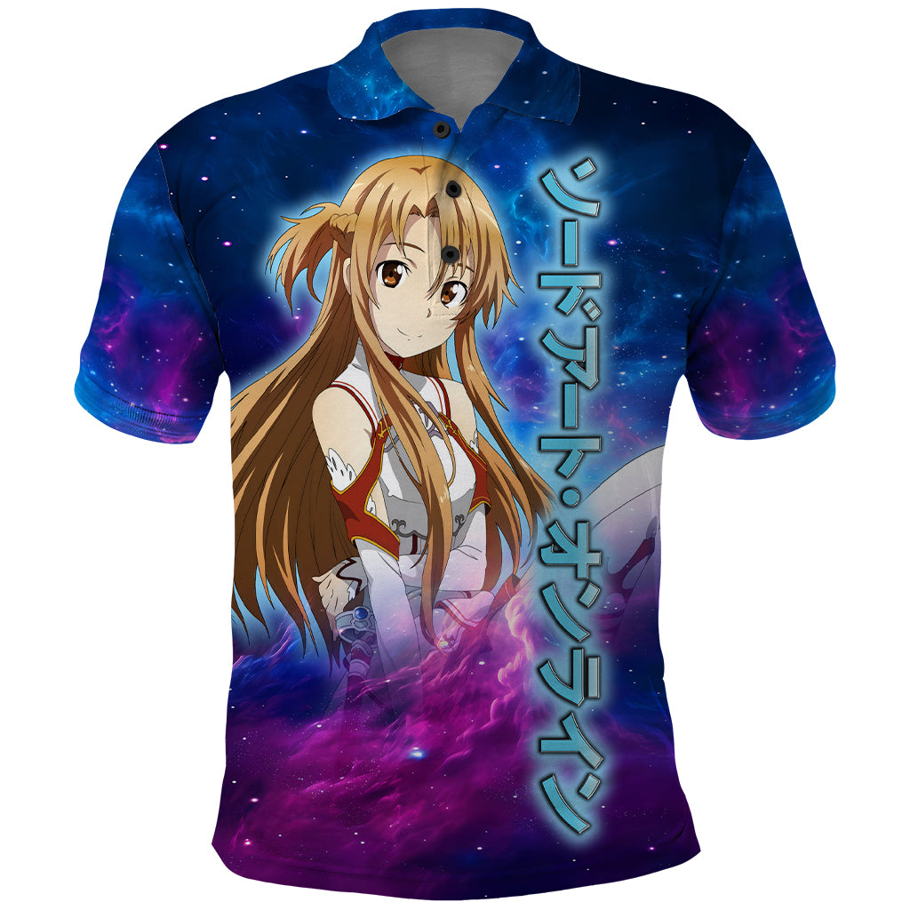 Asuna Polo Shirt Sword Art Galaxy Style