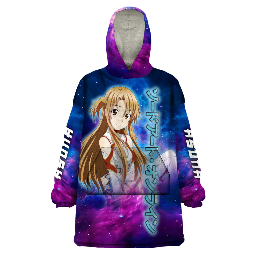 Asuna Wearable Blanket Hoodie Sword Art Galaxy Style