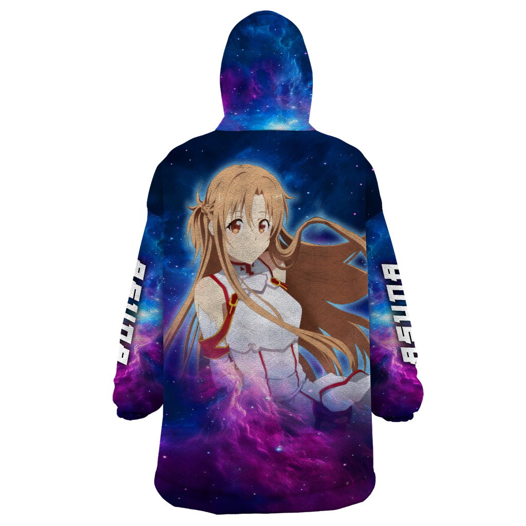 Asuna Wearable Blanket Hoodie Sword Art Galaxy Style