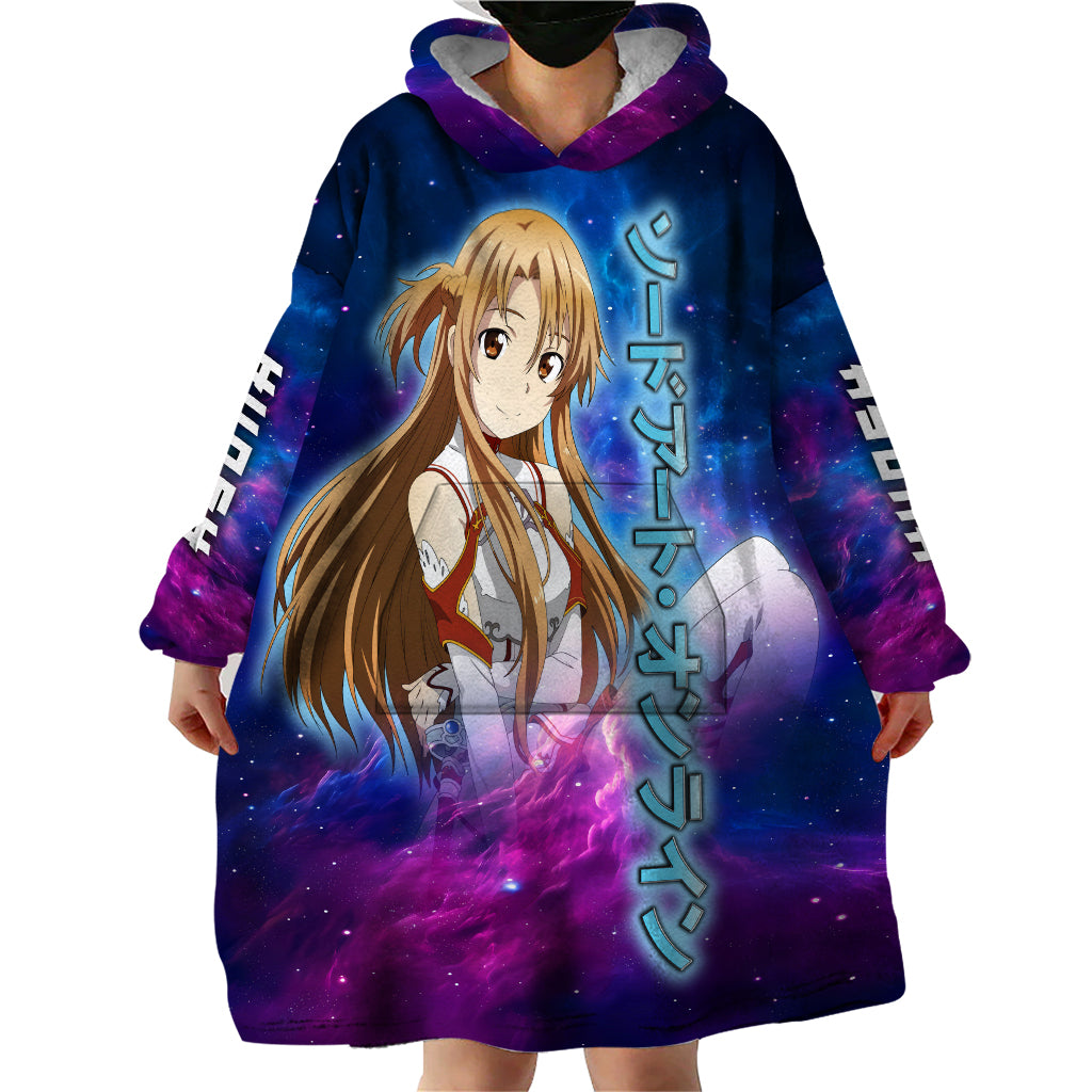 Asuna Wearable Blanket Hoodie Sword Art Galaxy Style