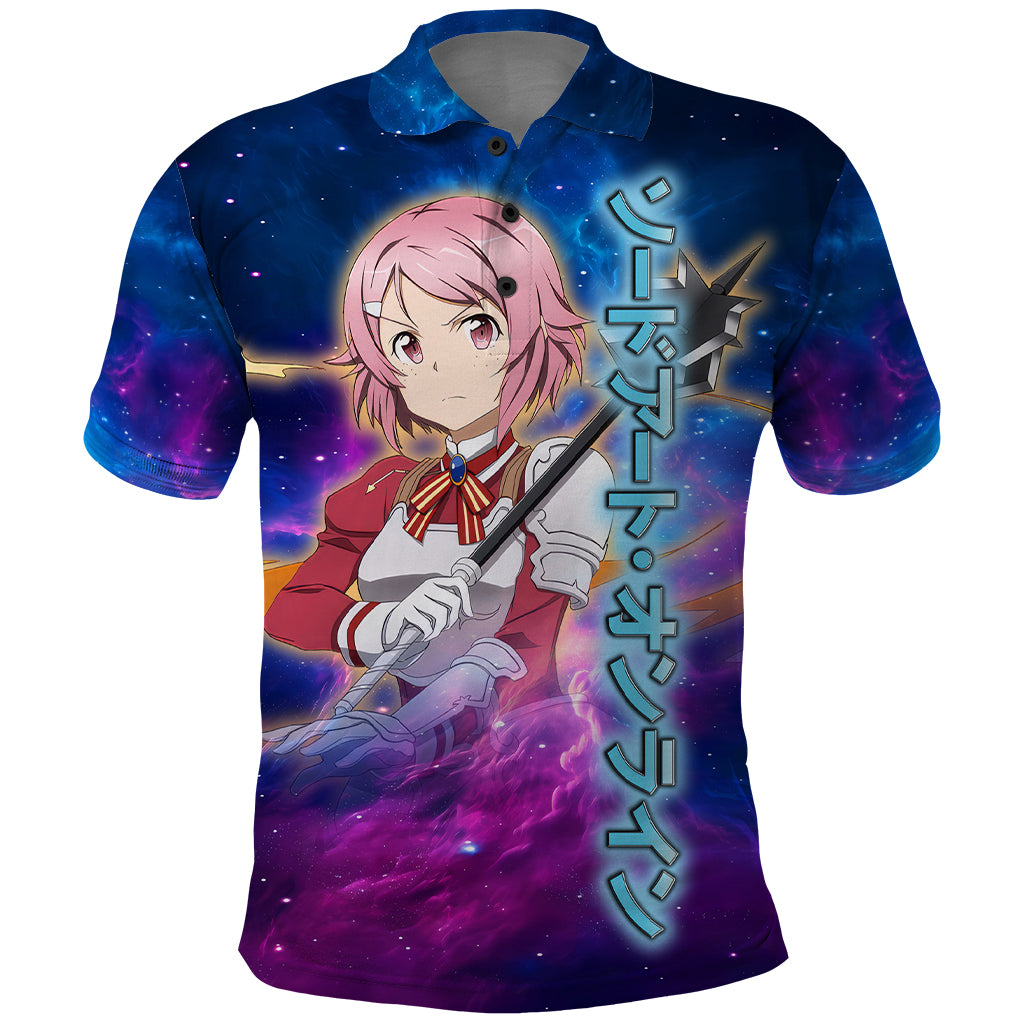 Shinozaki Rika Lisbeth Polo Shirt Sword Art Galaxy Style