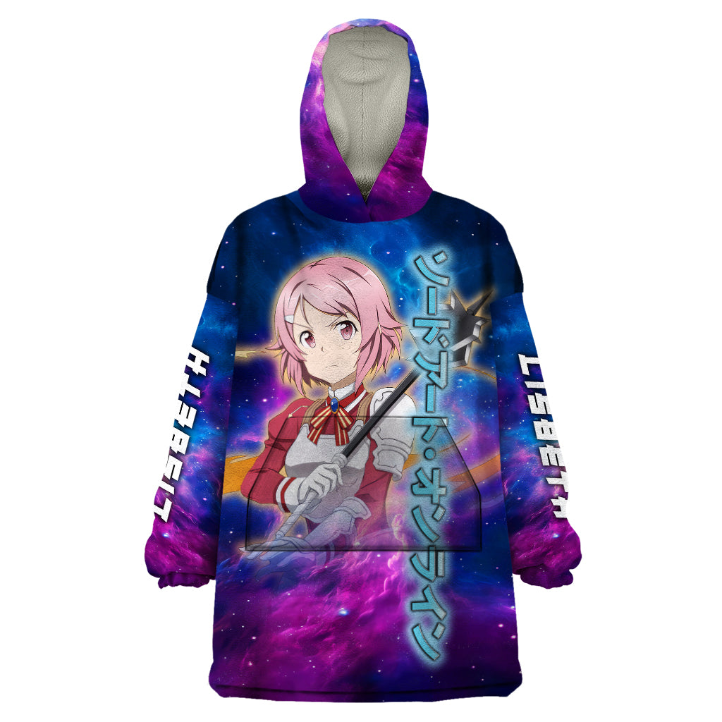 Shinozaki Rika Lisbeth Wearable Blanket Hoodie Sword Art Galaxy Style