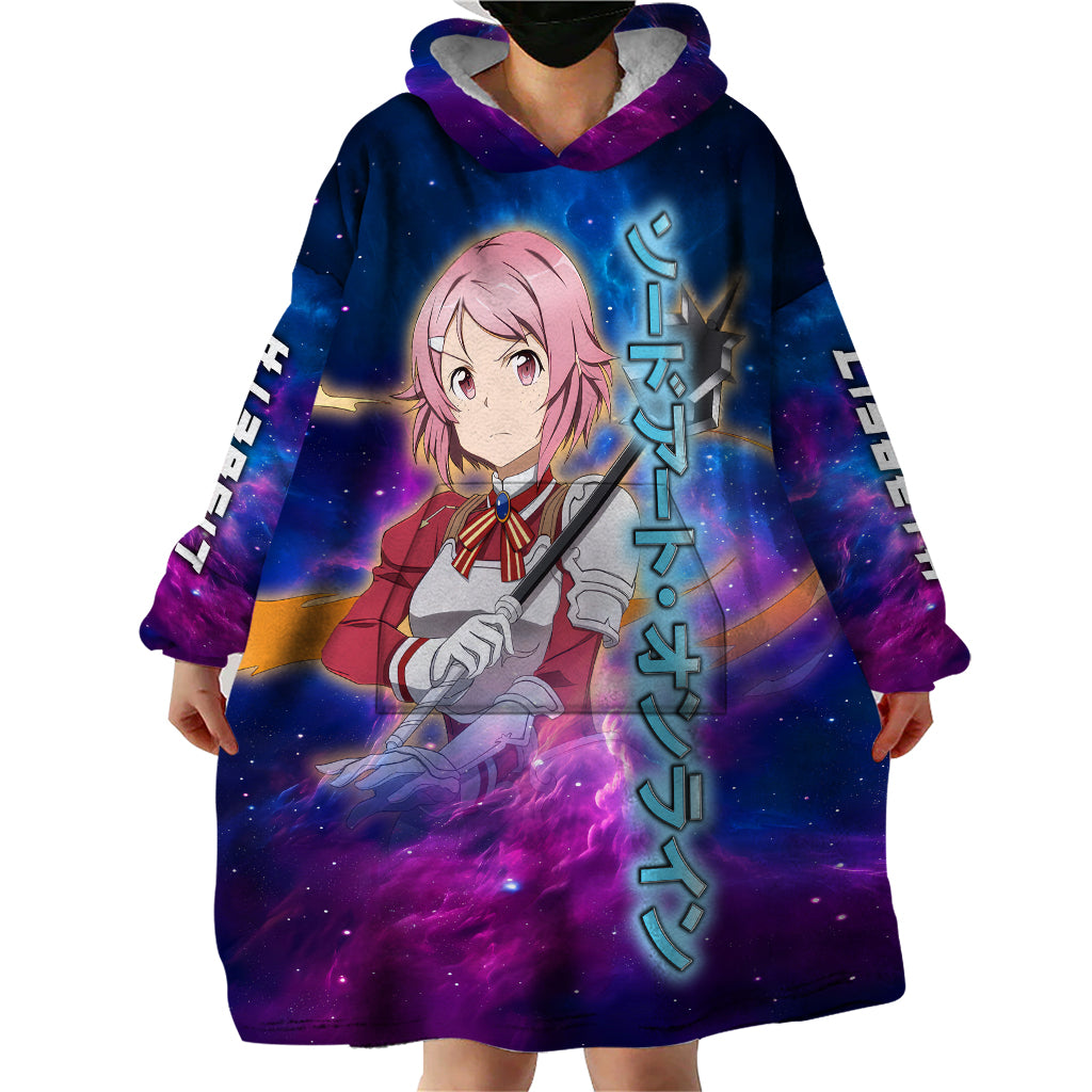 Shinozaki Rika Lisbeth Wearable Blanket Hoodie Sword Art Galaxy Style