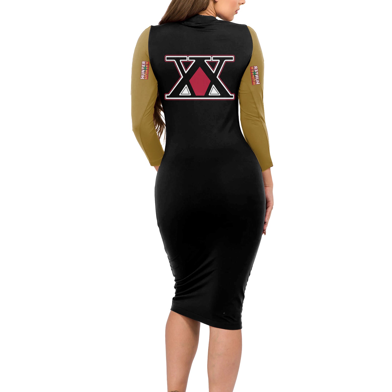 Isaac Netero Long Sleeve Bodycon Dress Hunter × Hunter