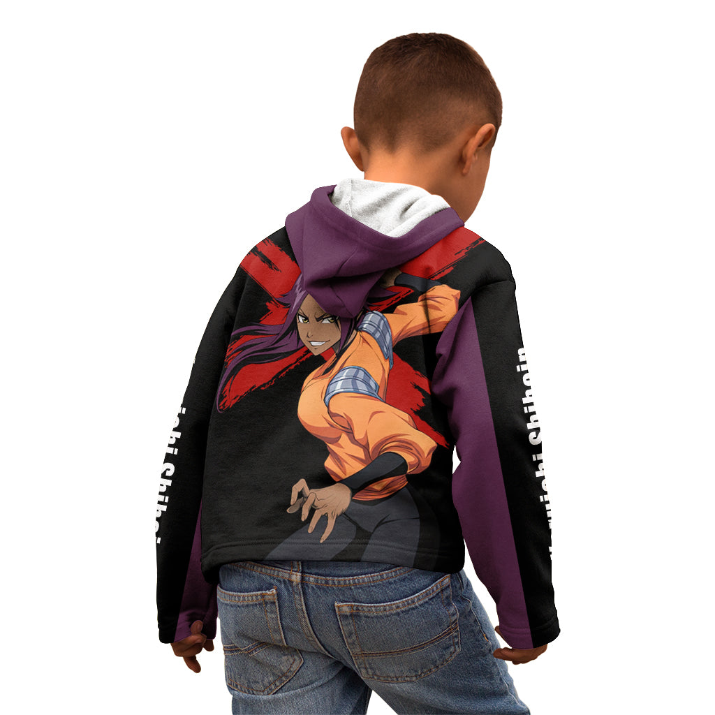 Yoruichi Shihoin Kid Hoodie Bleach