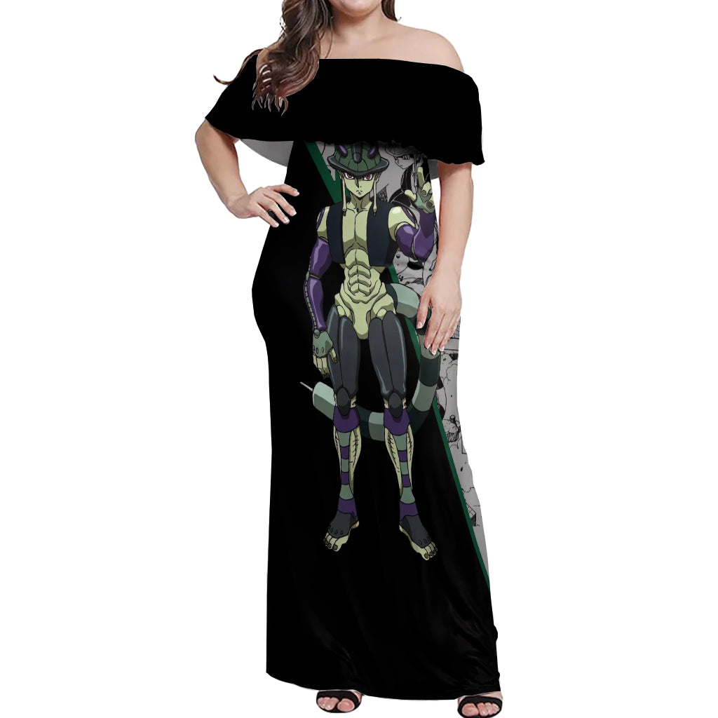 Meruem Off Shoulder Maxi Dress Manga Style