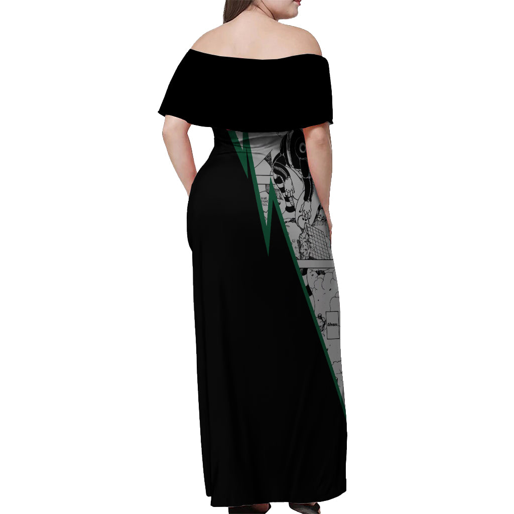 Meruem Off Shoulder Maxi Dress Manga Style