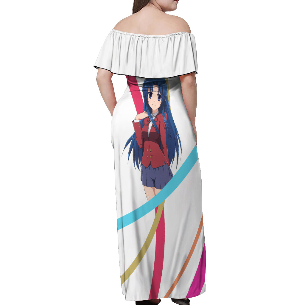 Kawashima Ami Off Shoulder Maxi Dress Toradora Anime Style