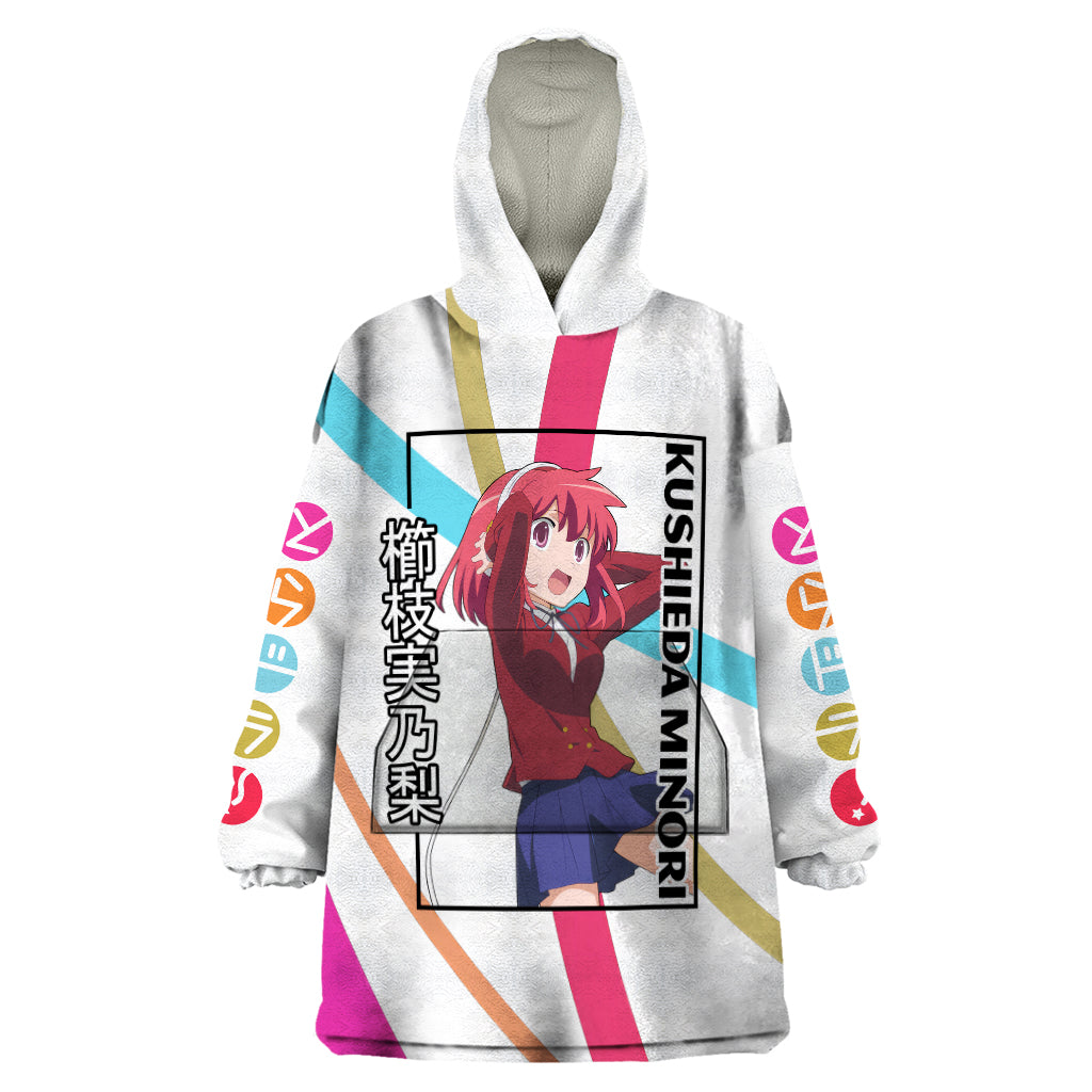 Kushieda Minori Wearable Blanket Hoodie Toradora Anime Style