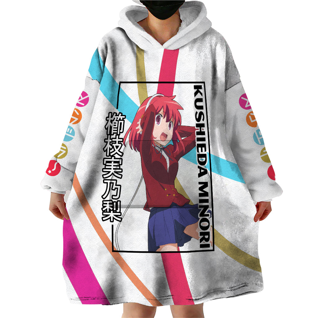 Kushieda Minori Wearable Blanket Hoodie Toradora Anime Style