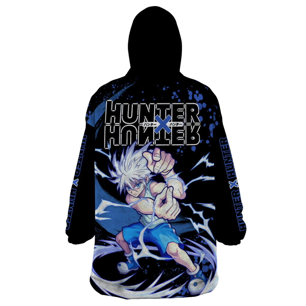 Killua Zoldyck Wearable Blanket Hoodie Hunter X Hunter