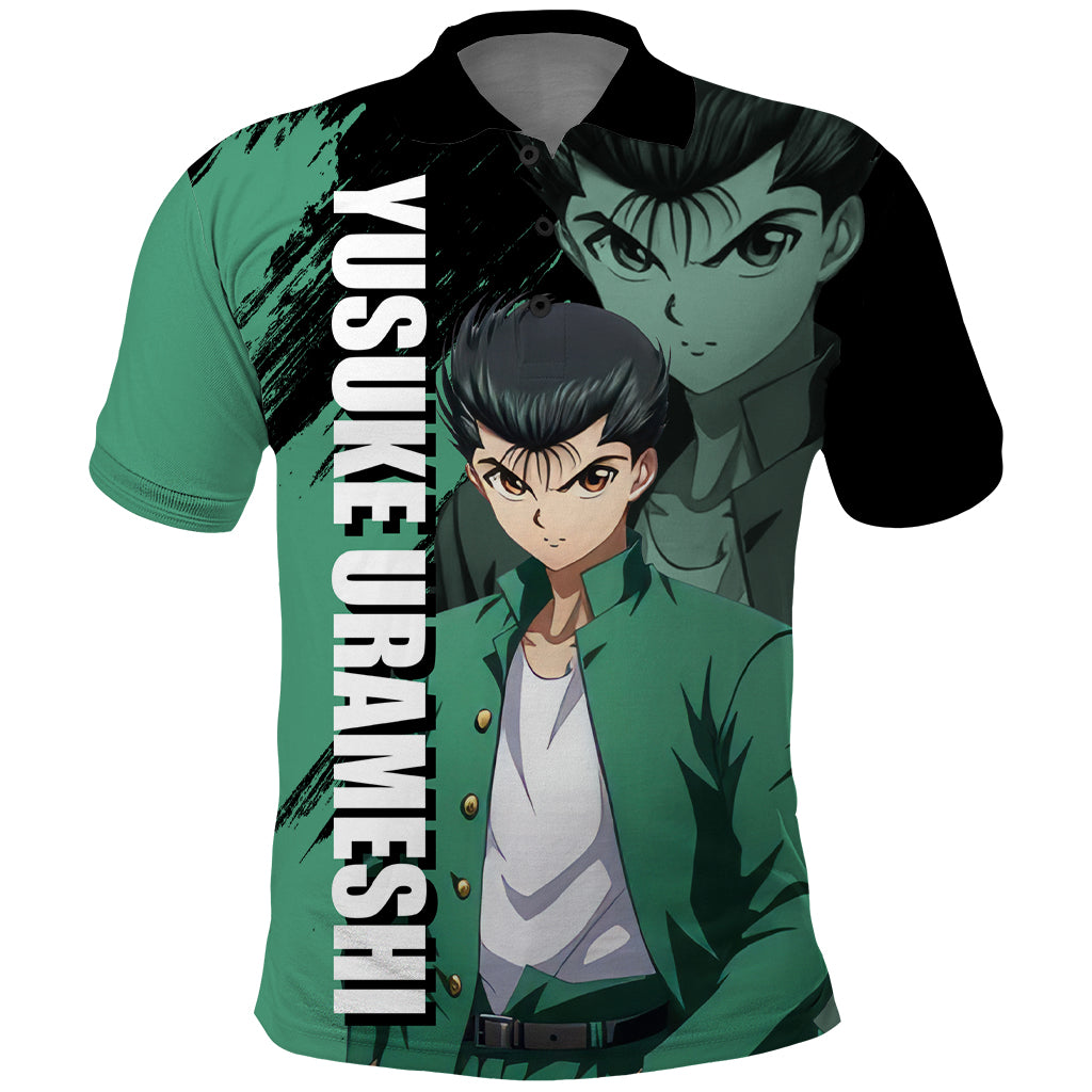 Yusuke Urameshi Polo Shirt Yu Yu Hakusho Anime Style