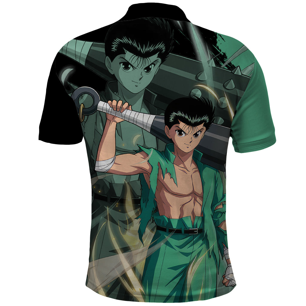 Yusuke Urameshi Polo Shirt Yu Yu Hakusho Anime Style