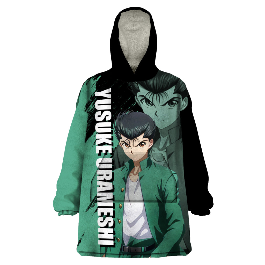 Yusuke Urameshi Wearable Blanket Hoodie Yu Yu Hakusho Anime Style