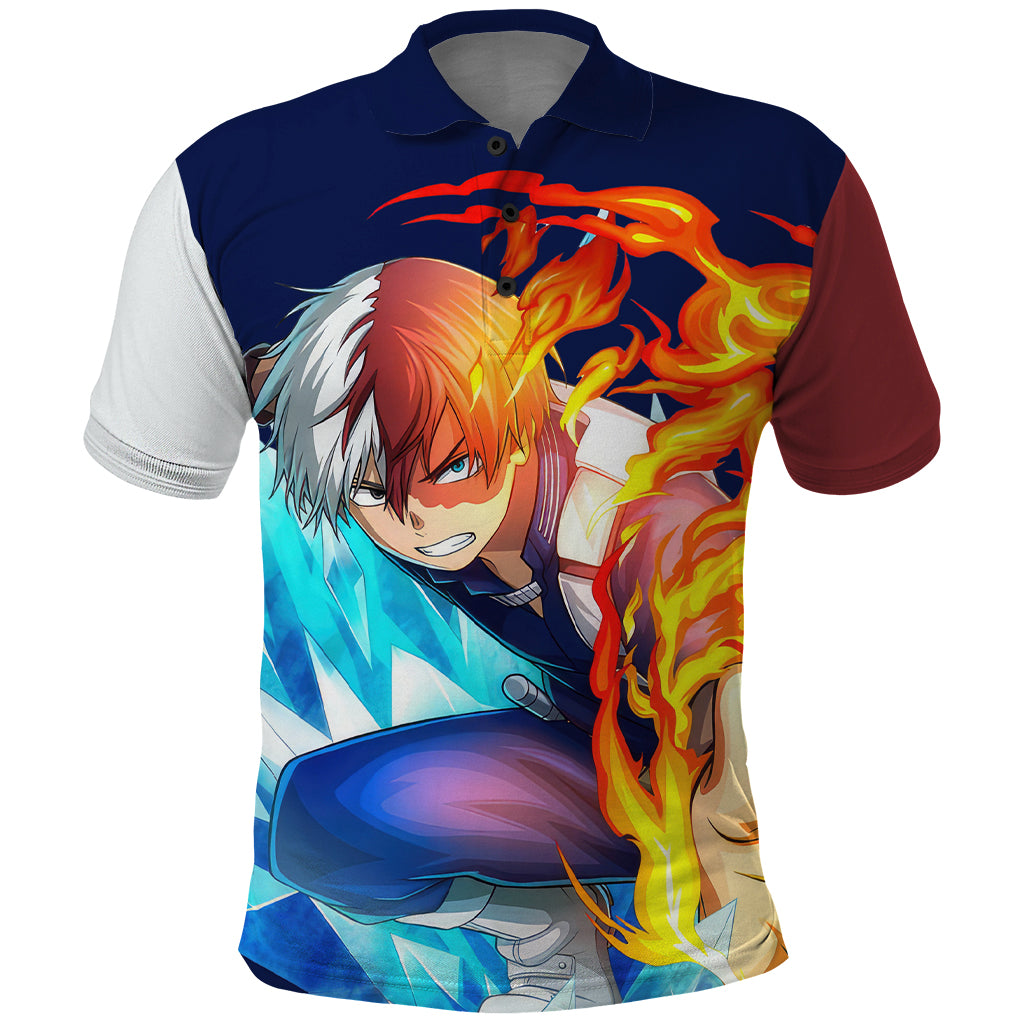 Shoto Todoroki Polo Shirt My Hero Academia