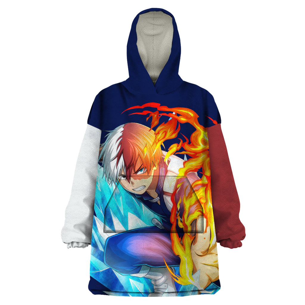 Shoto Todoroki Wearable Blanket Hoodie My Hero Academia
