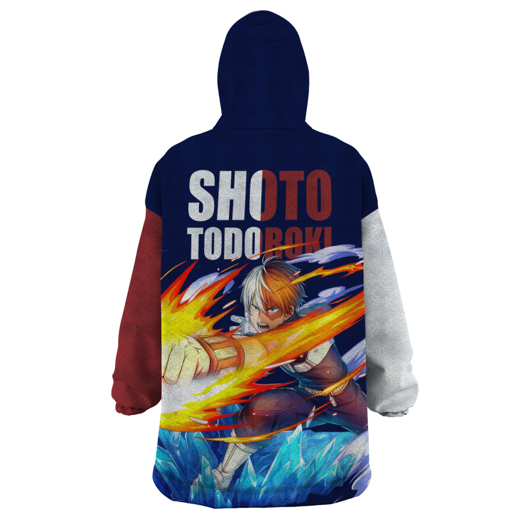 Shoto Todoroki Wearable Blanket Hoodie My Hero Academia