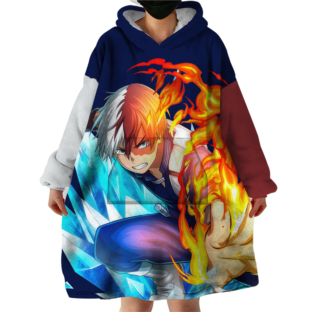 Shoto Todoroki Wearable Blanket Hoodie My Hero Academia