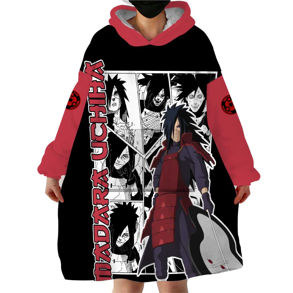 Madara Uchiha - Naruto Wearable Blanket Hoodie Anime Mix Manga Style