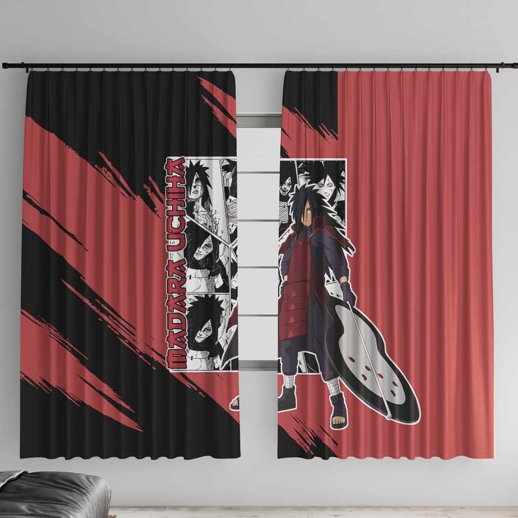 Madara Uchiha - Naruto Window Curtain Anime Mix Manga Style
