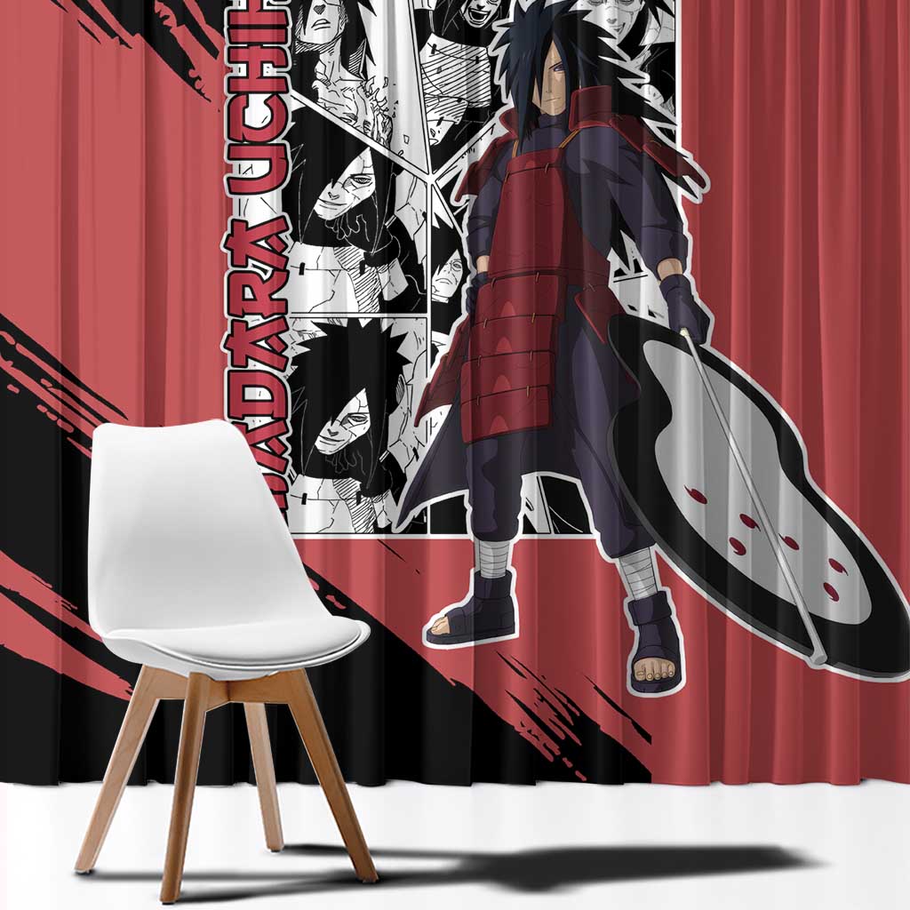 Madara Uchiha - Naruto Window Curtain Anime Mix Manga Style