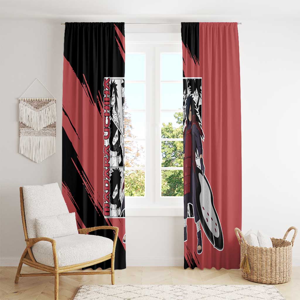 Madara Uchiha - Naruto Window Curtain Anime Mix Manga Style