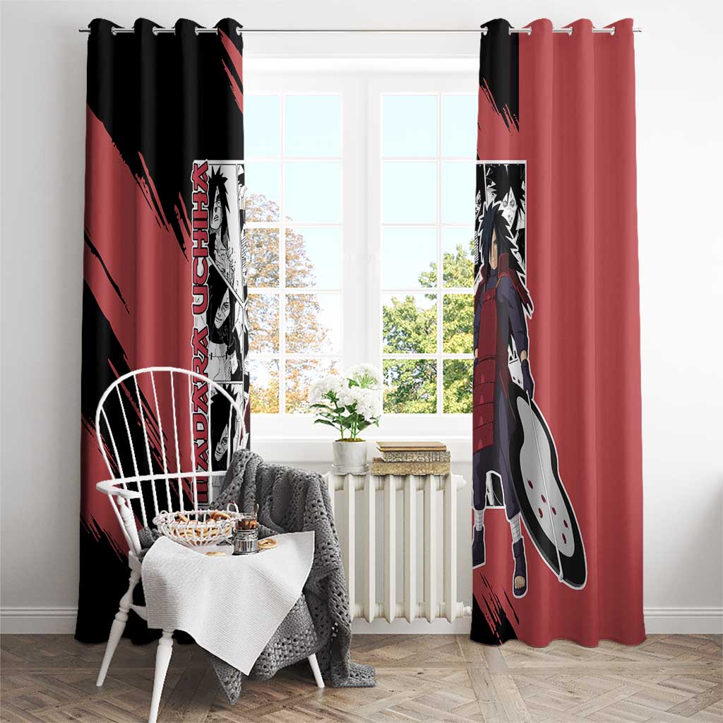 Madara Uchiha - Naruto Window Curtain Anime Mix Manga Style