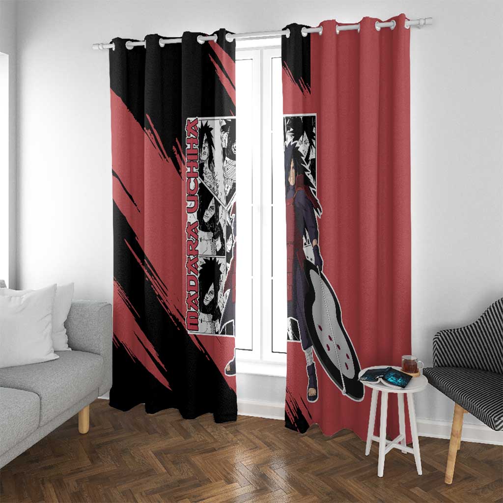 Madara Uchiha - Naruto Window Curtain Anime Mix Manga Style