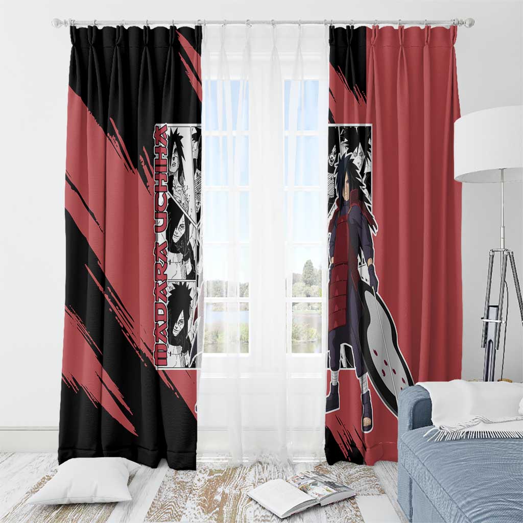 Madara Uchiha - Naruto Window Curtain Anime Mix Manga Style