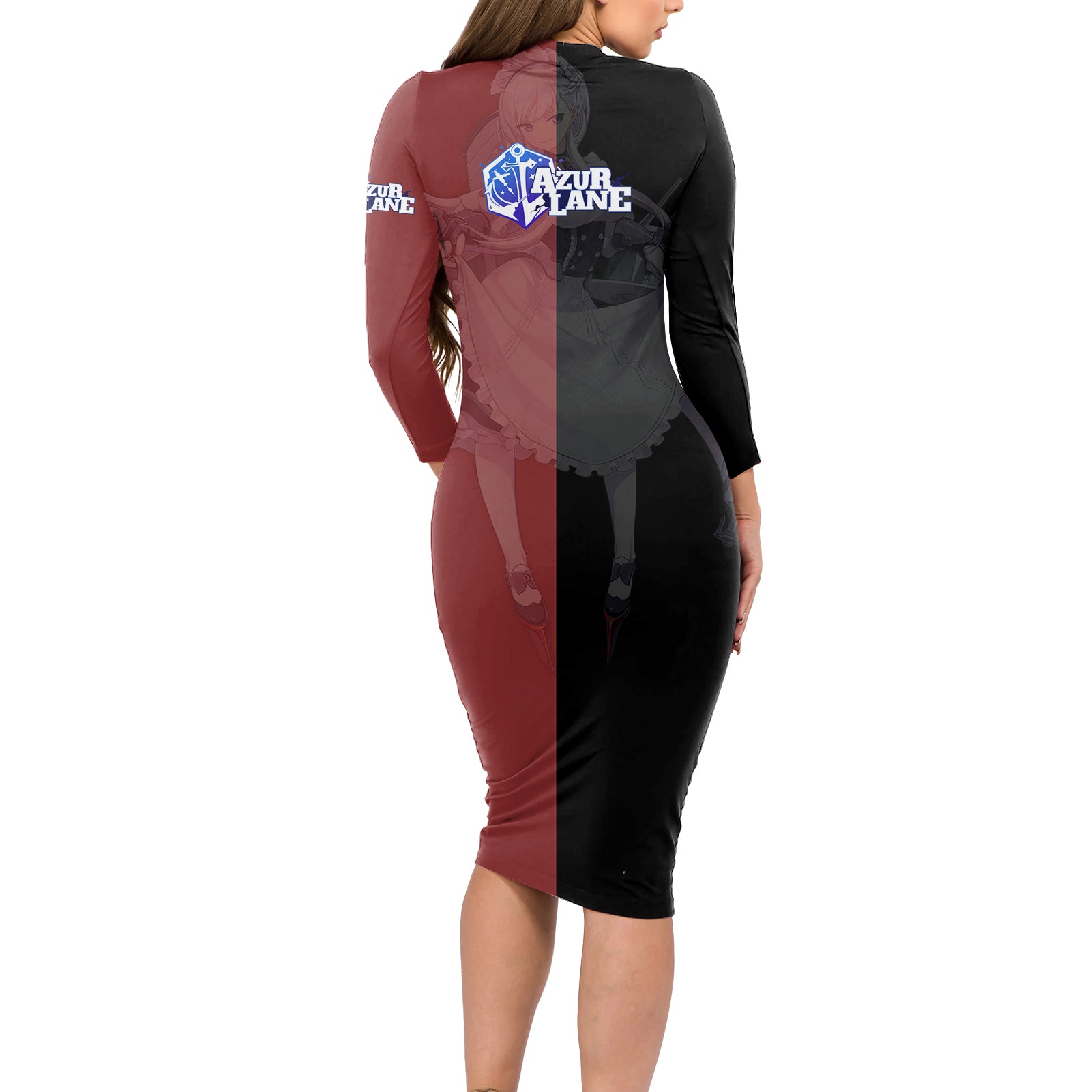 Belfast - Azur Lane Long Sleeve Bodycon Dress Anime Game Style