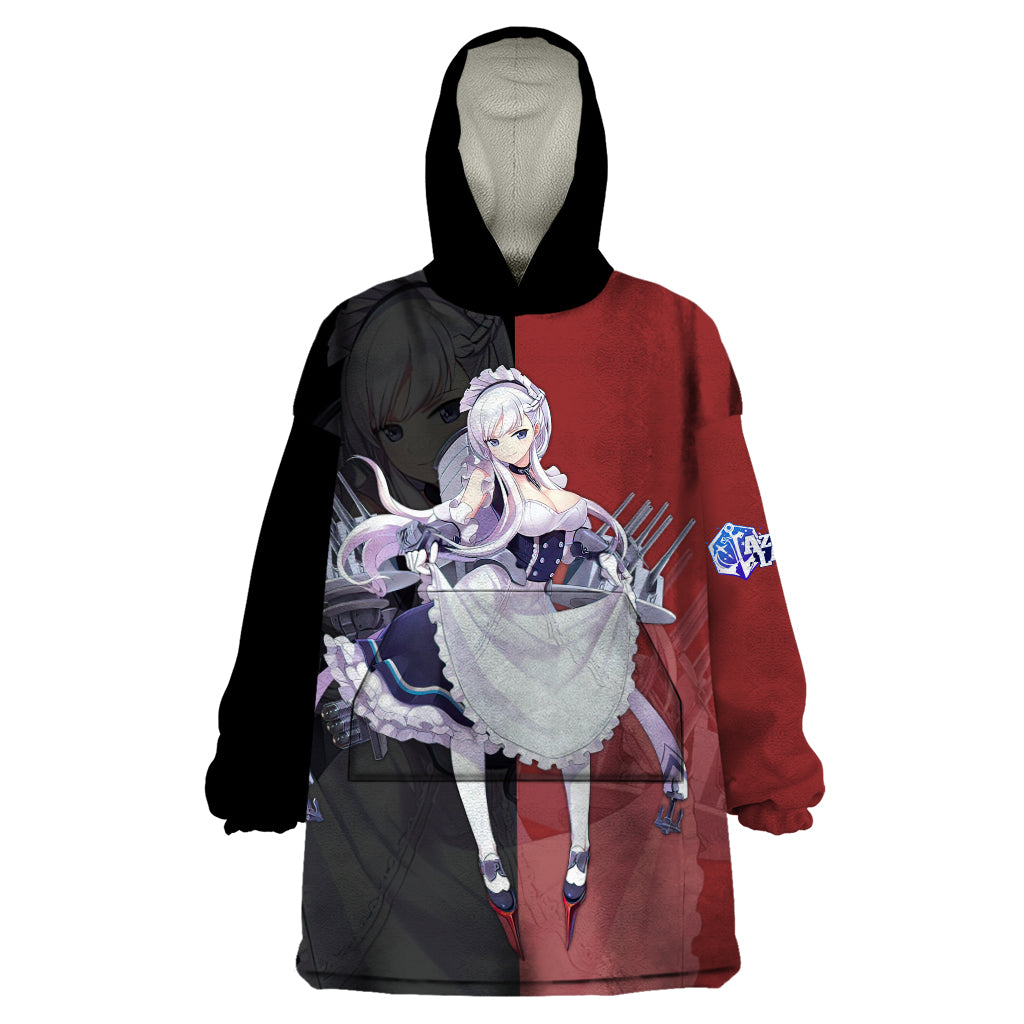 Belfast - Azur Lane Wearable Blanket Hoodie Anime Game Style
