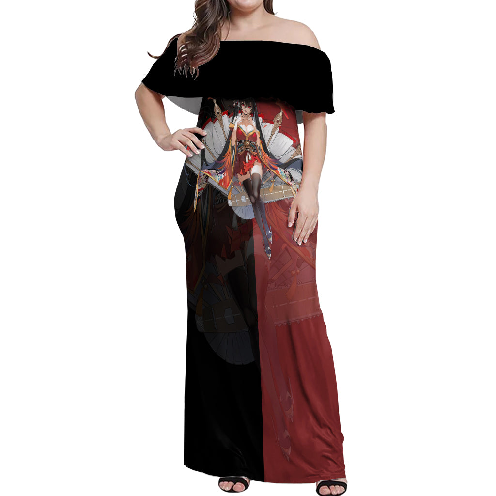 Taihou - Azur Lane Off Shoulder Maxi Dress Anime Game Style