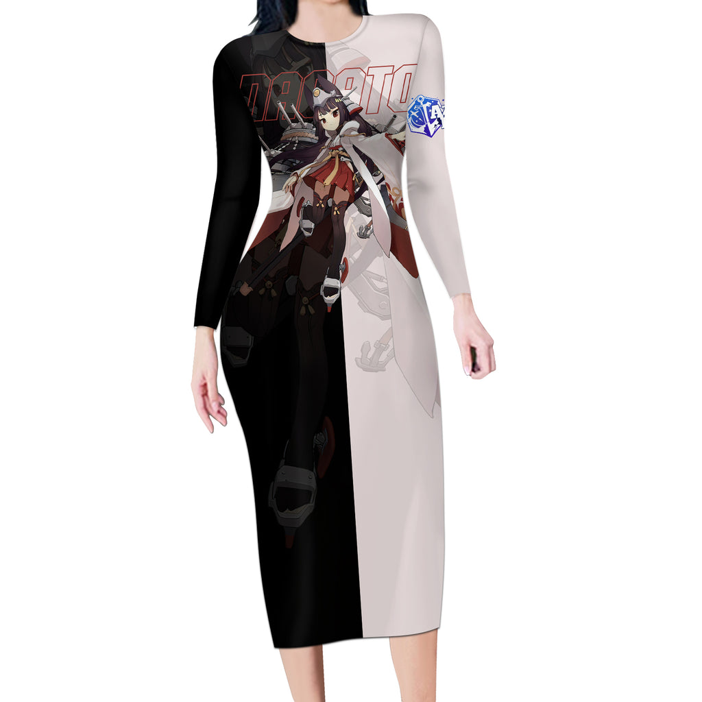 Nagato - Azur Lane Long Sleeve Bodycon Dress Anime Game Style