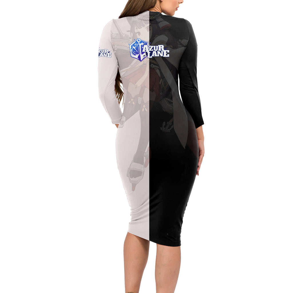Nagato - Azur Lane Long Sleeve Bodycon Dress Anime Game Style