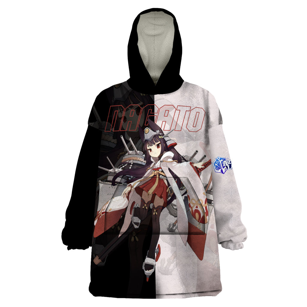 Nagato - Azur Lane Wearable Blanket Hoodie Anime Game Style