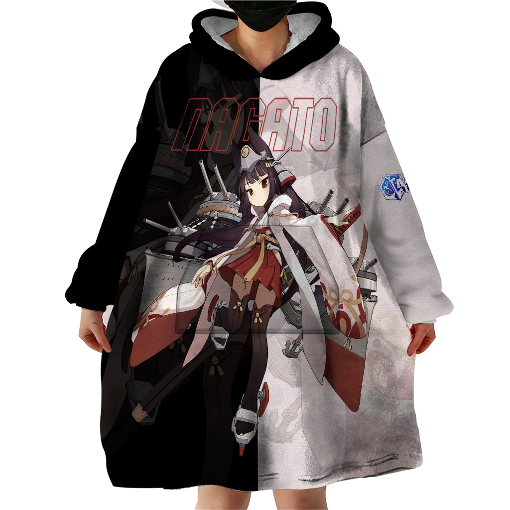 Nagato - Azur Lane Wearable Blanket Hoodie Anime Game Style