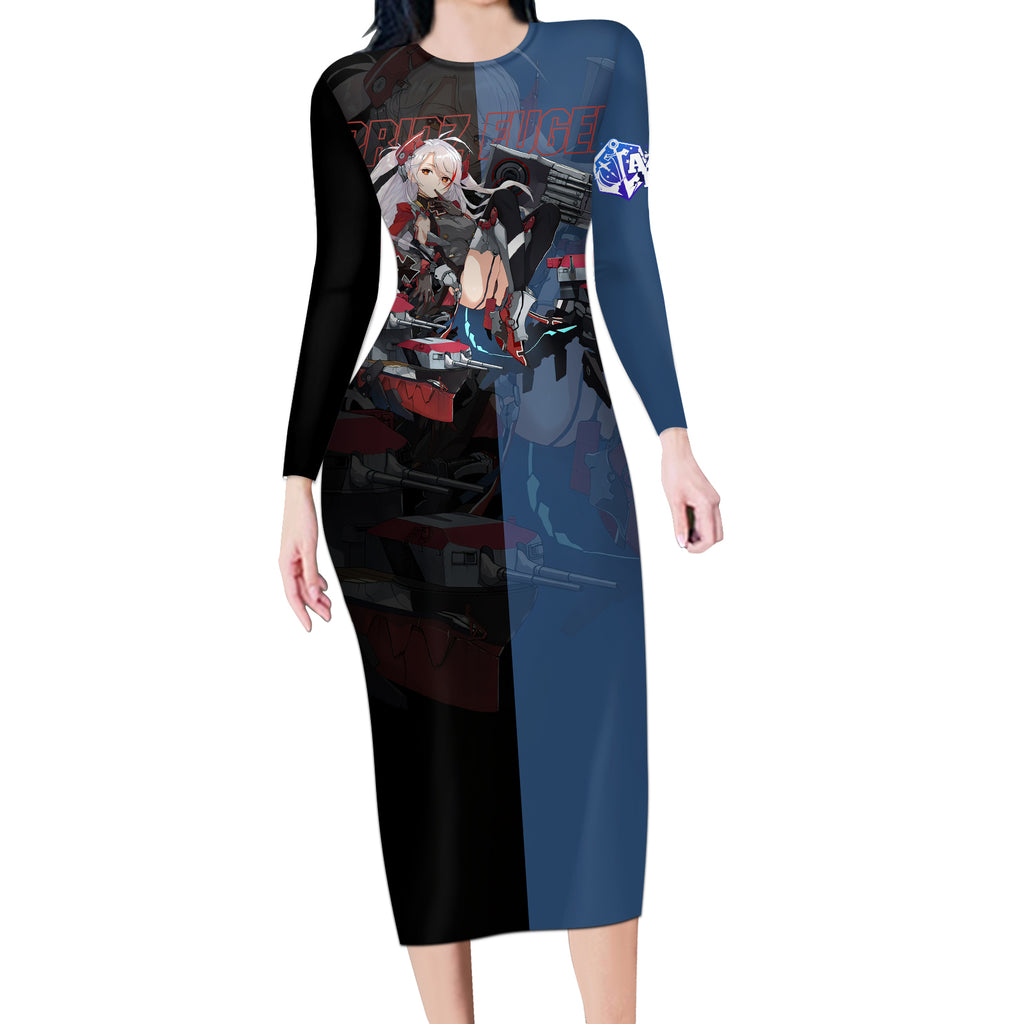 Prinz Eugen - Azur Lane Long Sleeve Bodycon Dress Anime Game Style