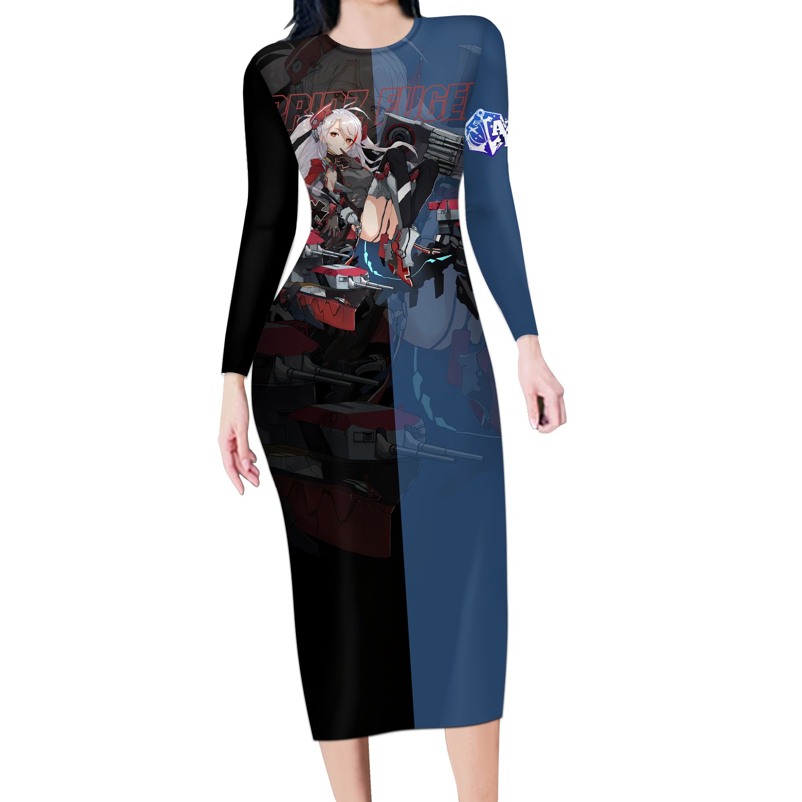 Prinz Eugen - Azur Lane Long Sleeve Bodycon Dress Anime Game Style