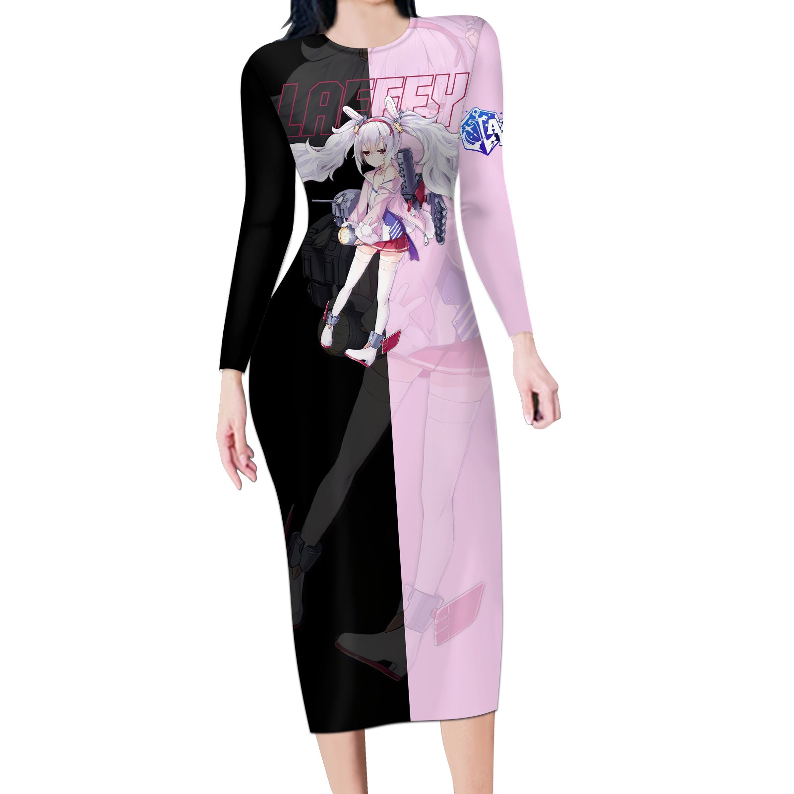 Laffey - Azur Lane Long Sleeve Bodycon Dress Anime Game Style