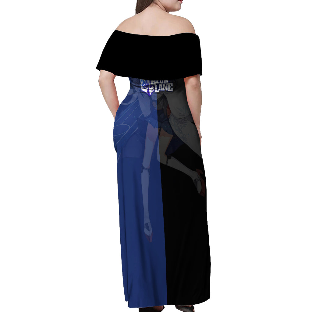 Kaga - Azur Lane Off Shoulder Maxi Dress Anime Game Style