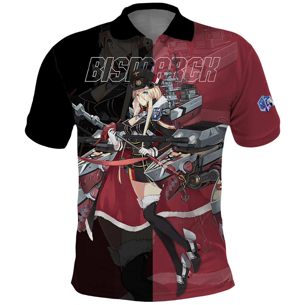 Bismarck - Azur Lane Polo Shirt Anime Game Style