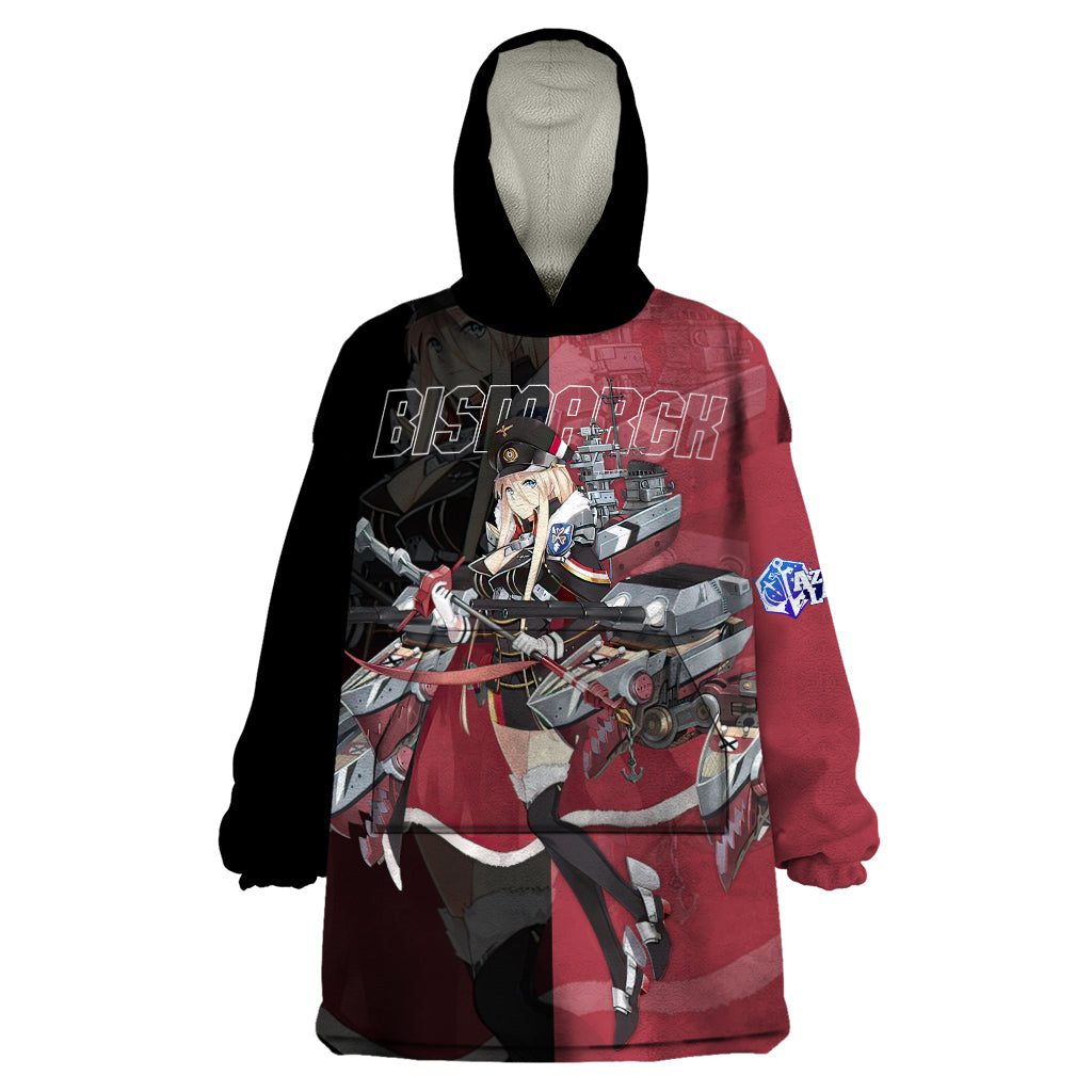 Bismarck - Azur Lane Wearable Blanket Hoodie Anime Game Style