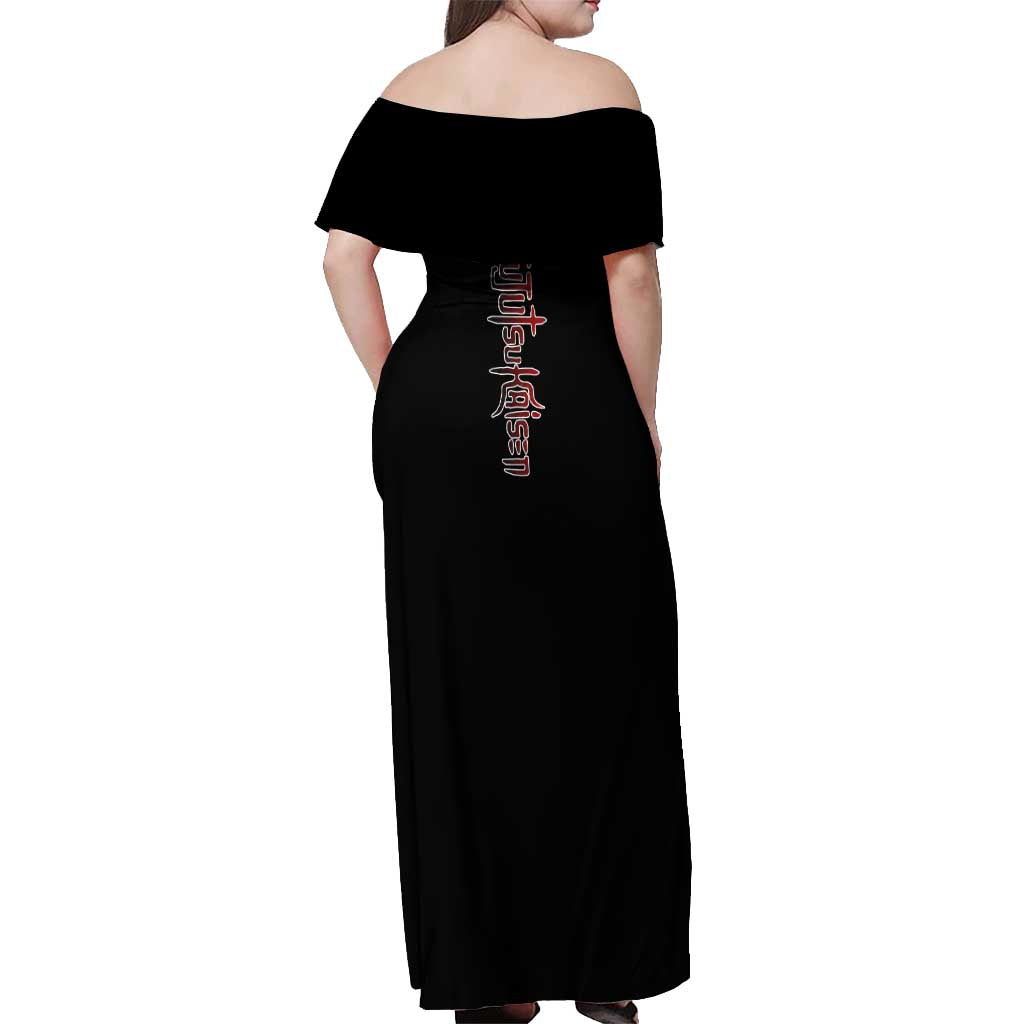 Sukuna - One Piece Off Shoulder Maxi Dress Anime Mix Manga Style