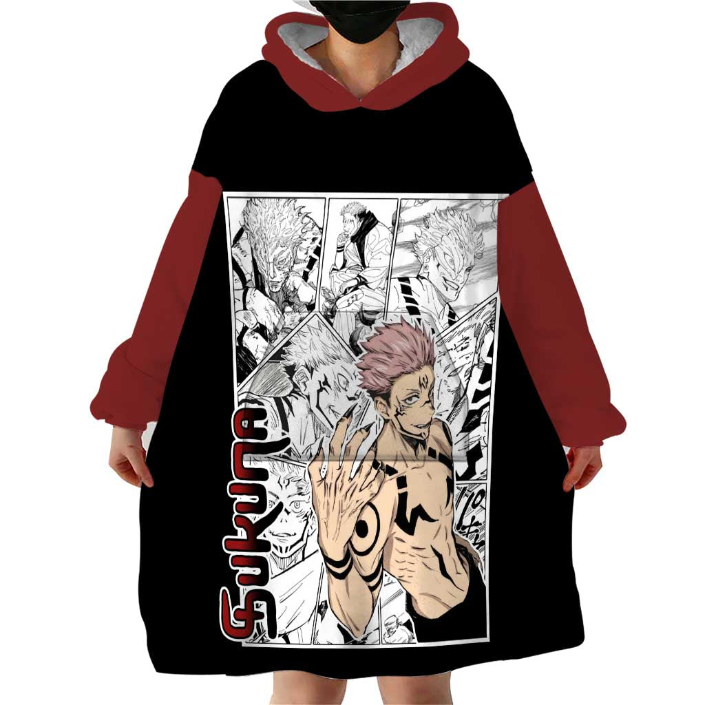 Sukuna - One Piece Wearable Blanket Hoodie Anime Mix Manga Style