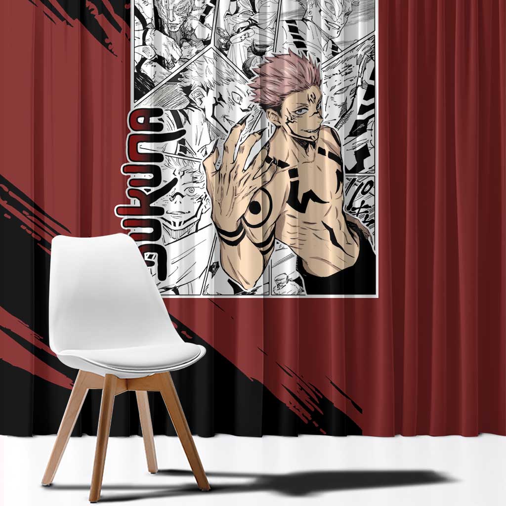 Sukuna - One Piece Window Curtain Anime Mix Manga Style