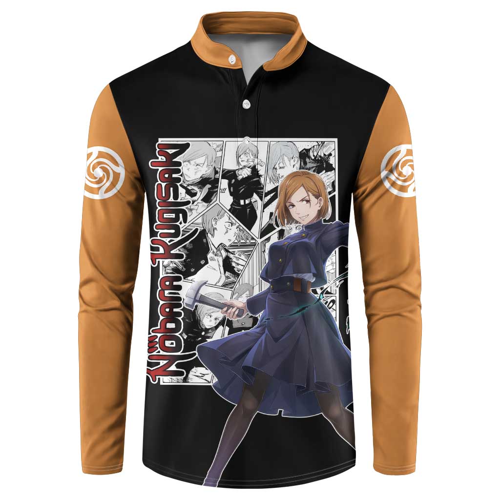 Nobara Kugisaki - Jujustu Kaisen Button Sweatshirt Anime Mix Manga Style