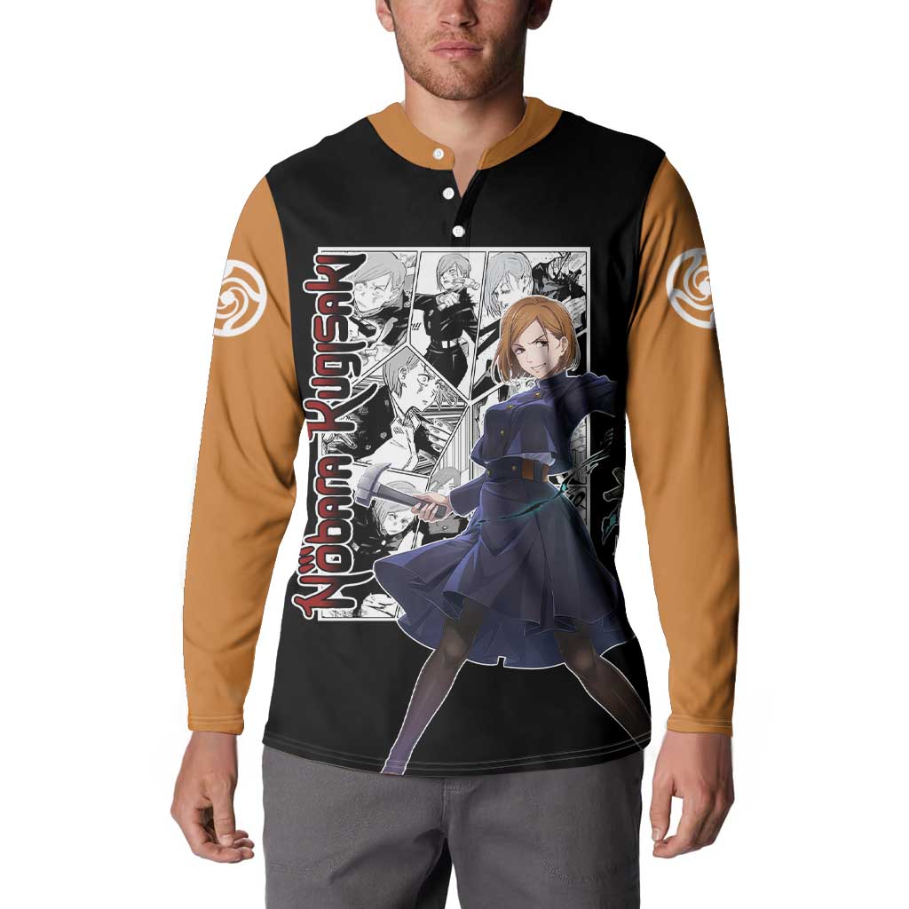Nobara Kugisaki - Jujustu Kaisen Button Sweatshirt Anime Mix Manga Style