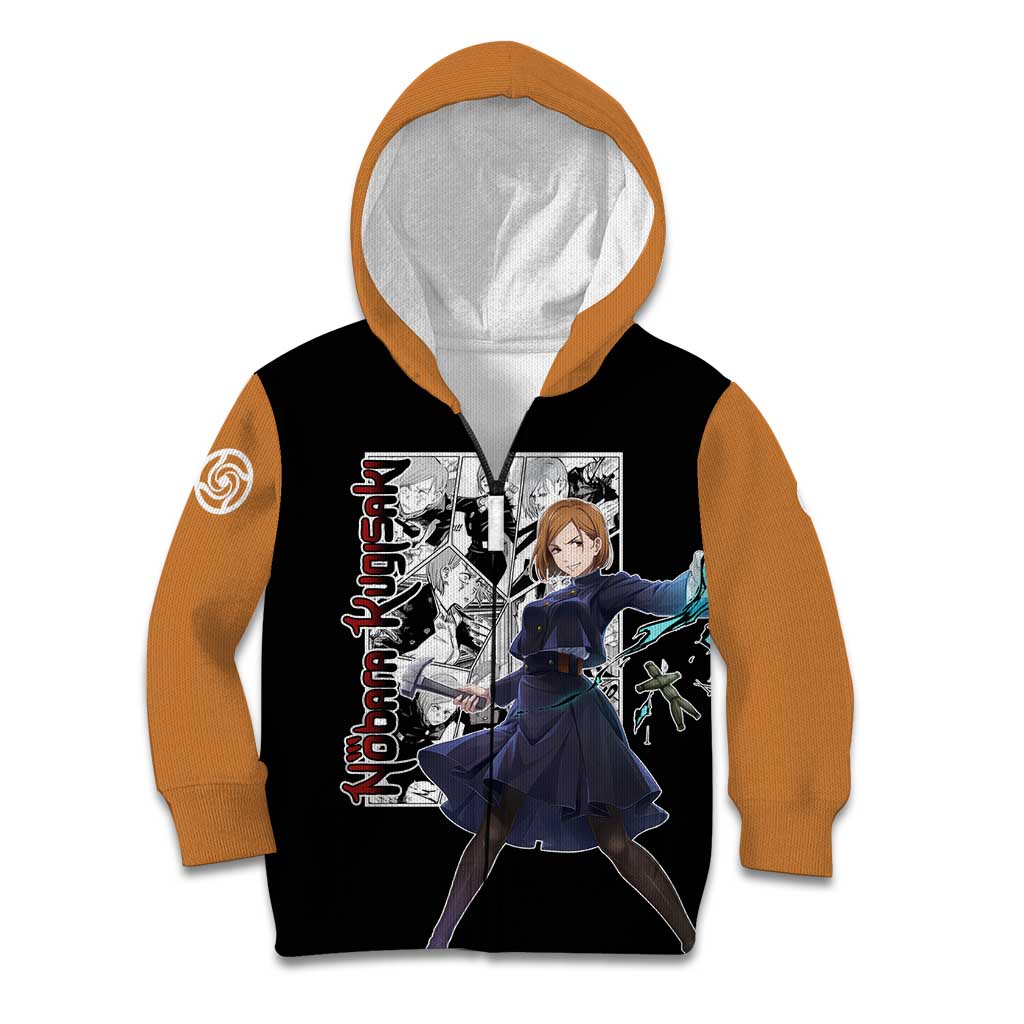 Nobara Kugisaki - Jujustu Kaisen Kid Hoodie Anime Mix Manga Style